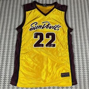 Arizona State Sun Devils 22 NCAA Sportex Athletics Basketball‎ Jersey Men’s Sz L